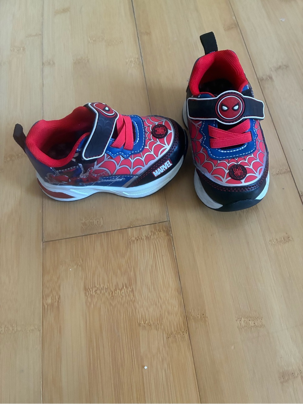 Marvel Spider-Man Red, Blue & Black Kids Sneakers
